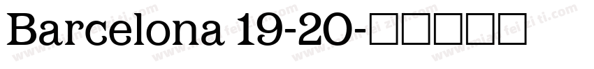Barcelona 19-20字体转换